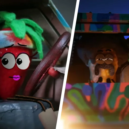 Pixar signe Fruit & Nut, un road movie en stop motion
